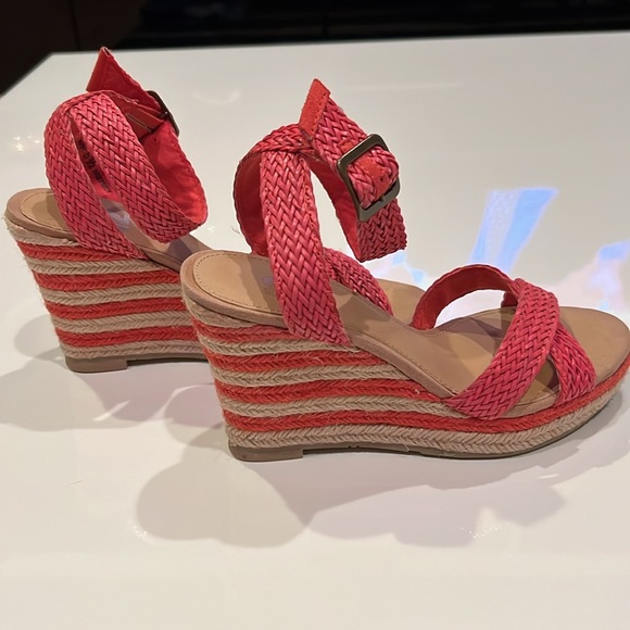 R2 Britney espadrille wedge platform sandal, woven detailed ankle strap - Picture 7 of 11